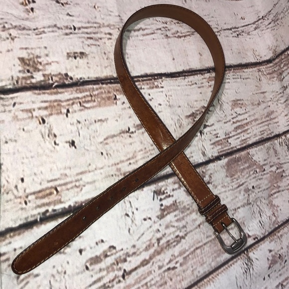 Johnston & Murphy Brown Leather Belt Kipskin - Picture 7 of 8